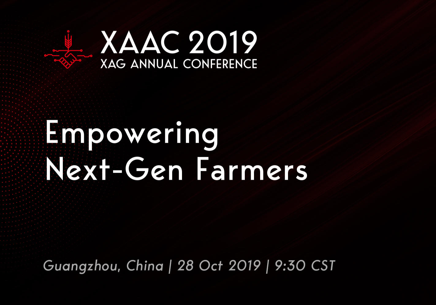 xag annual conference xaac 2019 announced for 28 october, empowering next-gen farmers