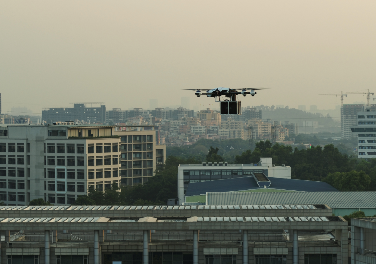 first drone cargo delivery of an airbus & xag joint development in guangzhou, china, codenamed project vesper. 