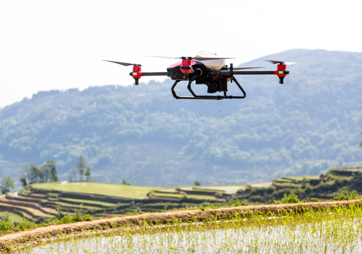 behind china’s world heritage: drones fly over hani rice terraces against rural ageing