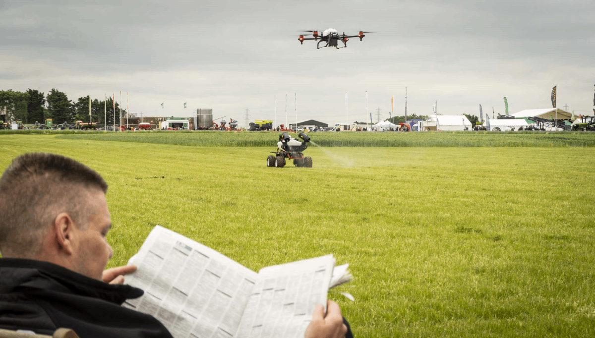 xag low-carbon farm robots exhibited at uk’s cereals agricultural show