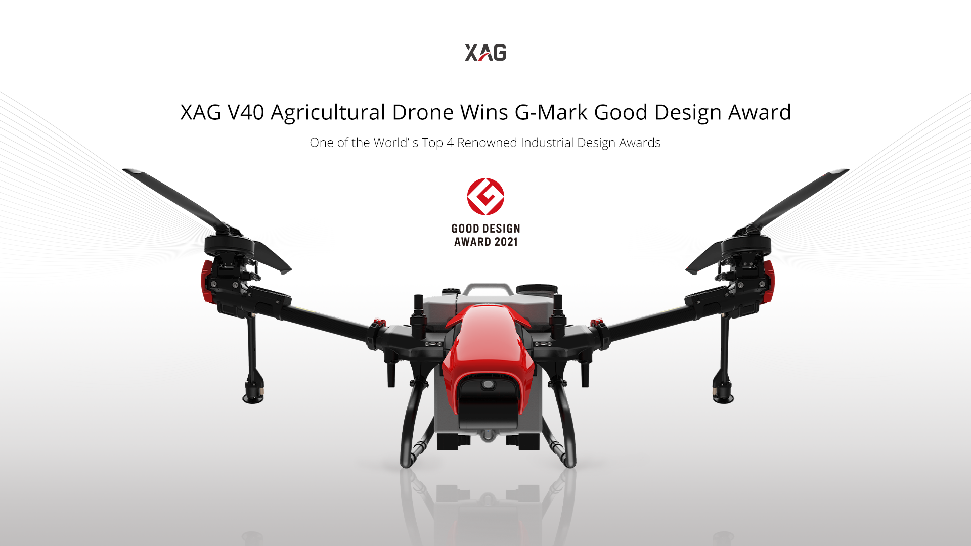 xag v40 agricultural drone earns the world-renowned good design award