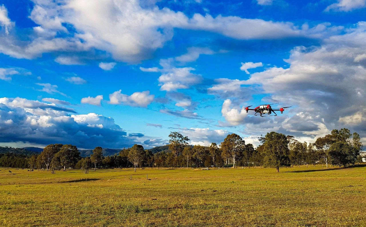 agricultural drone takes off in australia