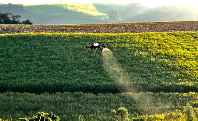 xag p series drone on the work of sugarcane ripening in sa