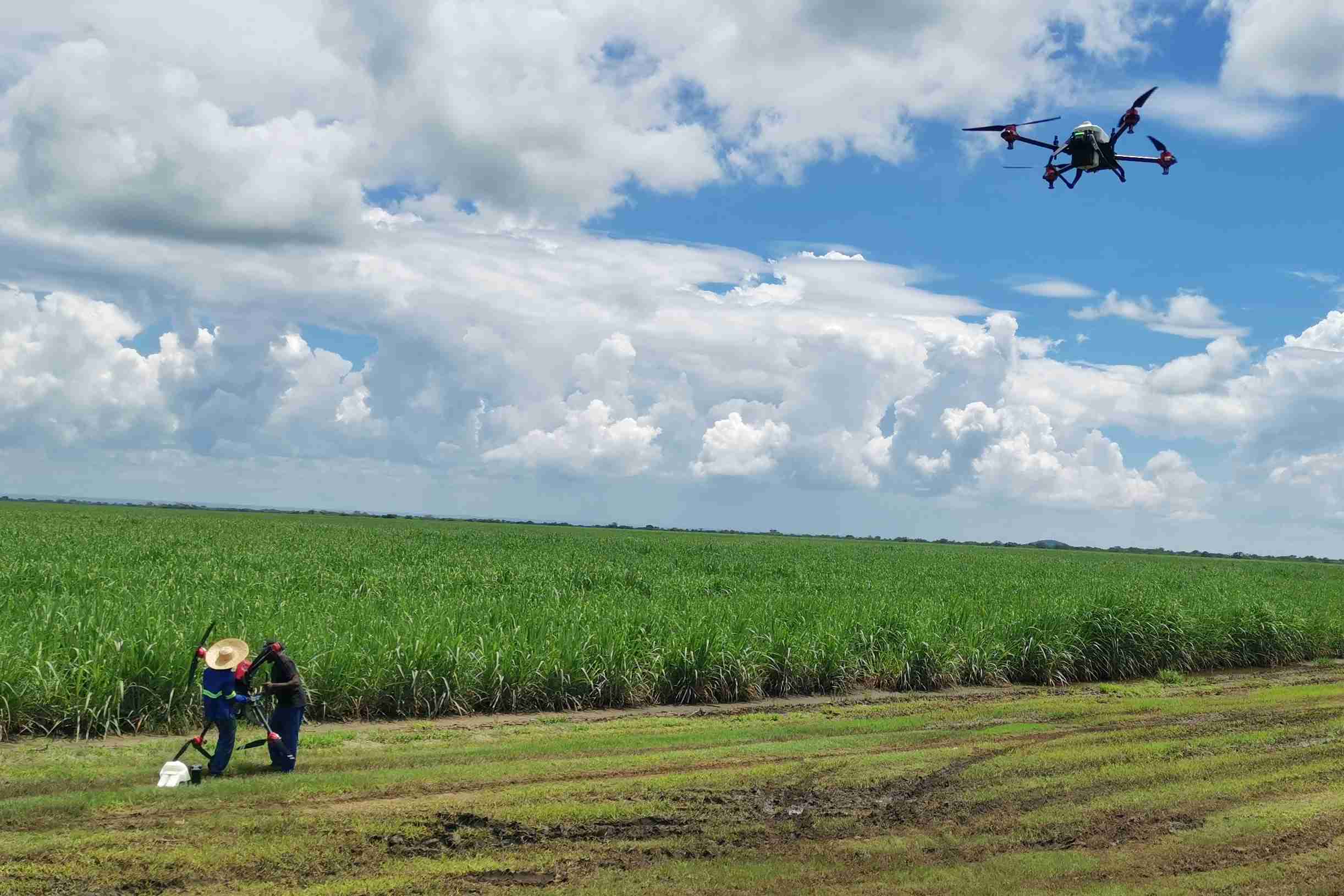 xag agricultural drone conducted unmanned spraying operation in zambia