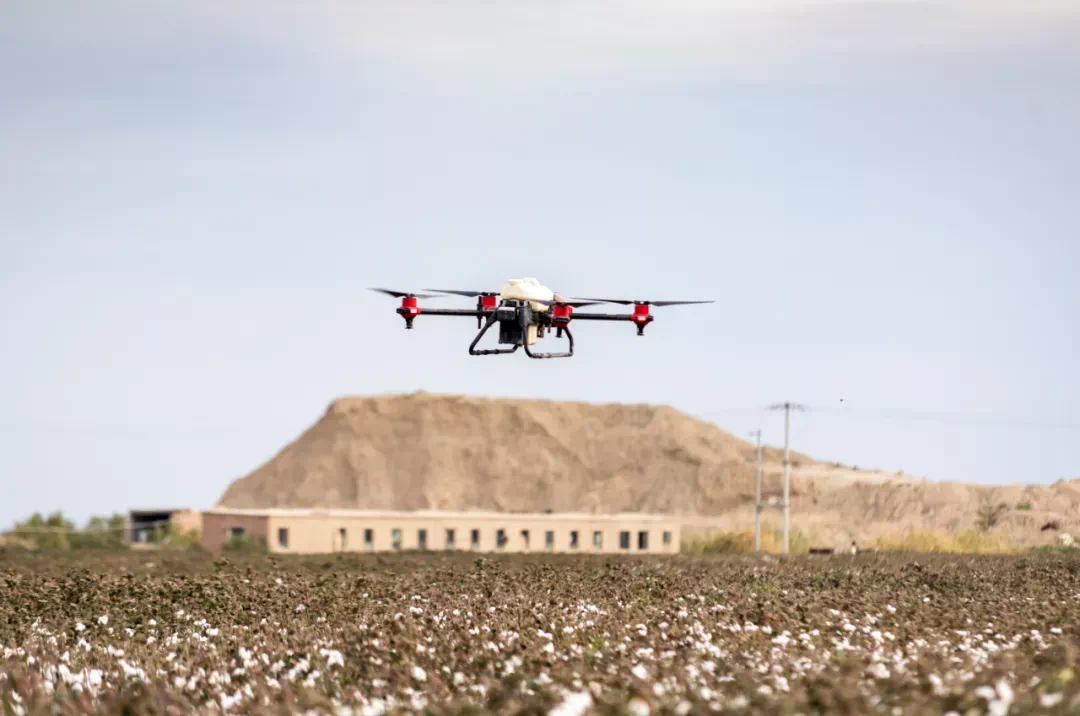 xag agricultural drone sprayed for cotton fields