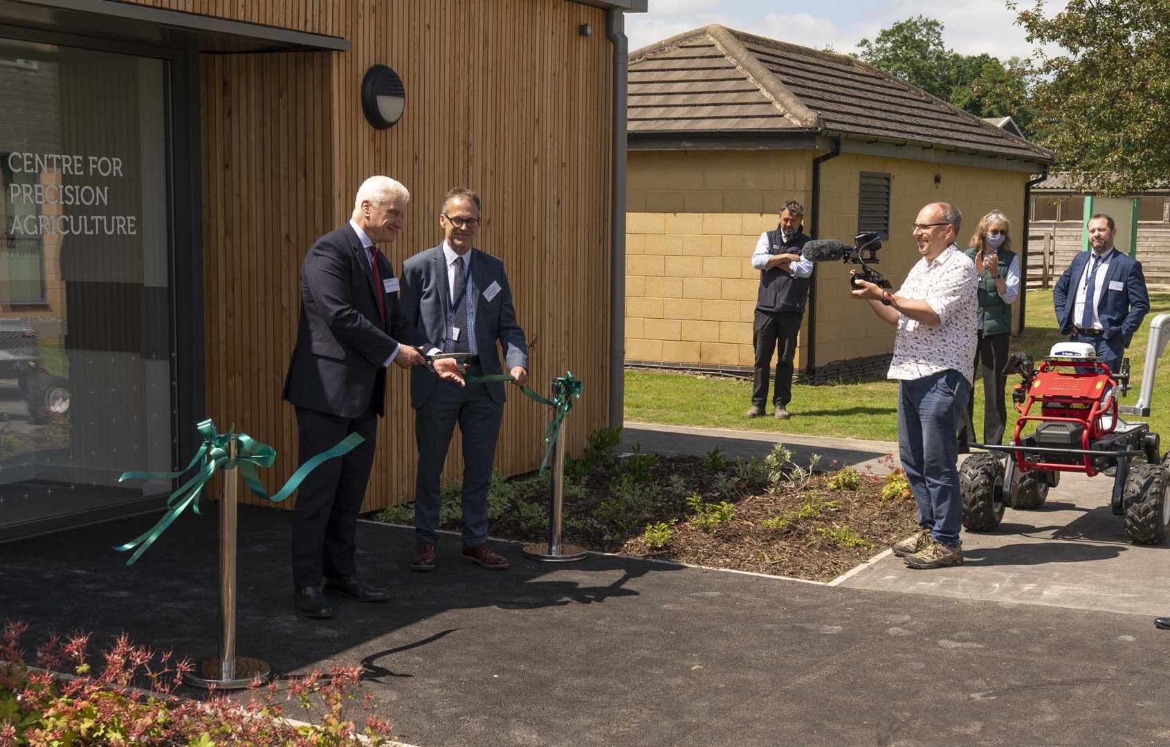 r150 presented the opening ceremony of precision agricultural centre of bishop burton college in uk