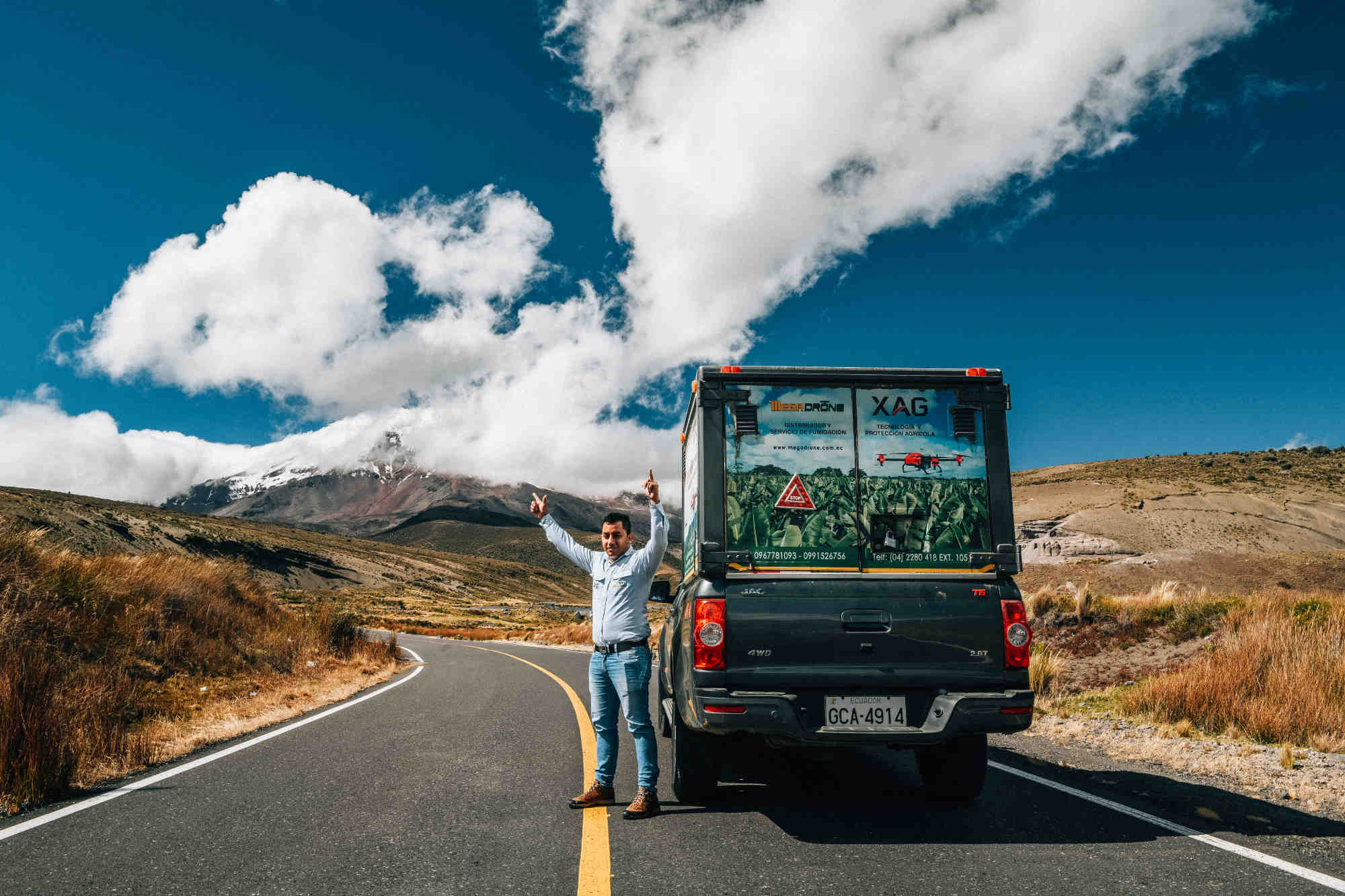 the megadrone team with fleet of xag drones took a long but stunning trip to participate in the high-altitude potato trial project in hacienda la ovejeria, andes-northeast ecuador, july 2021