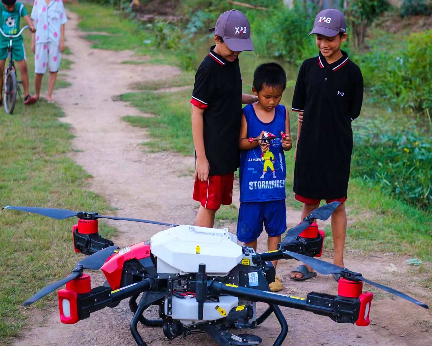 from playing with a toy to operating a real game-changer, they will grow up as the future landscape of farming is destined to change.