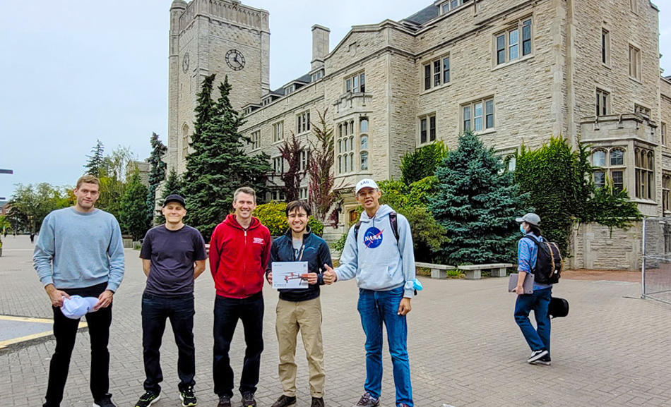 sky ag canada team together with members of plant ag, university of guelph. (source: sky ag canada)