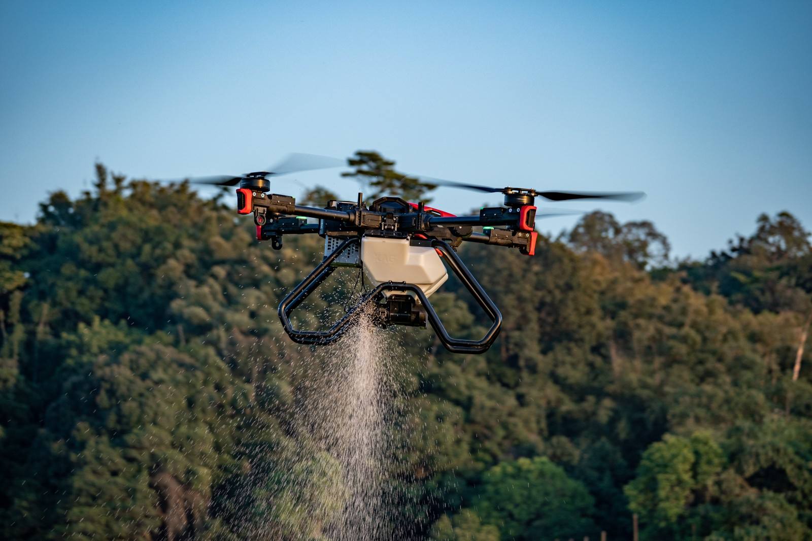 p100 agricultural drone equipped with revocast 2.0 system